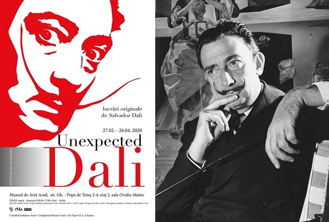 Pentru prima dată în România, la Muzeul de Artă Arad, se deschide expoziția ”Unexpected Dali”