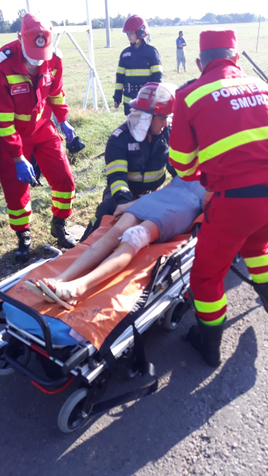 Femeie rănită într-un accident pe centura orașului Ineu