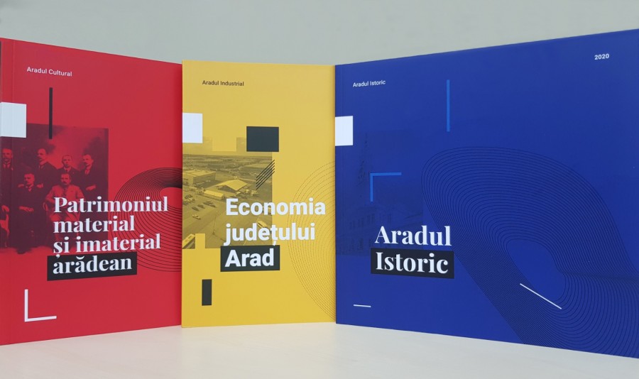 Valorile culturale arădene, potențialul economic și istoria județului, prezentate în trei cataloage realizate de CJA