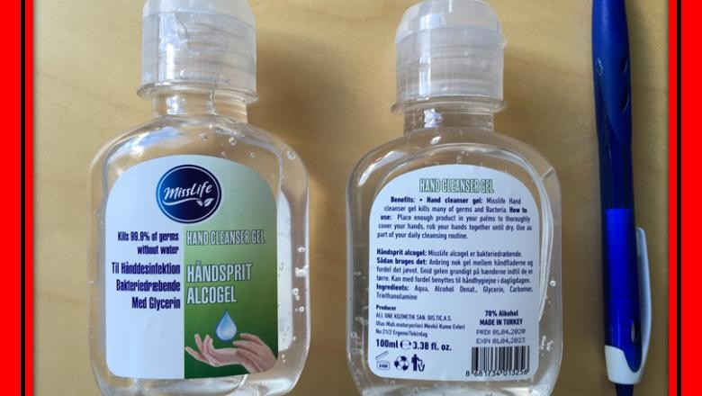 Alertă! Gel de mâini periculos, toxic pentru sistemul nervos central și pentru ochi, în comerț