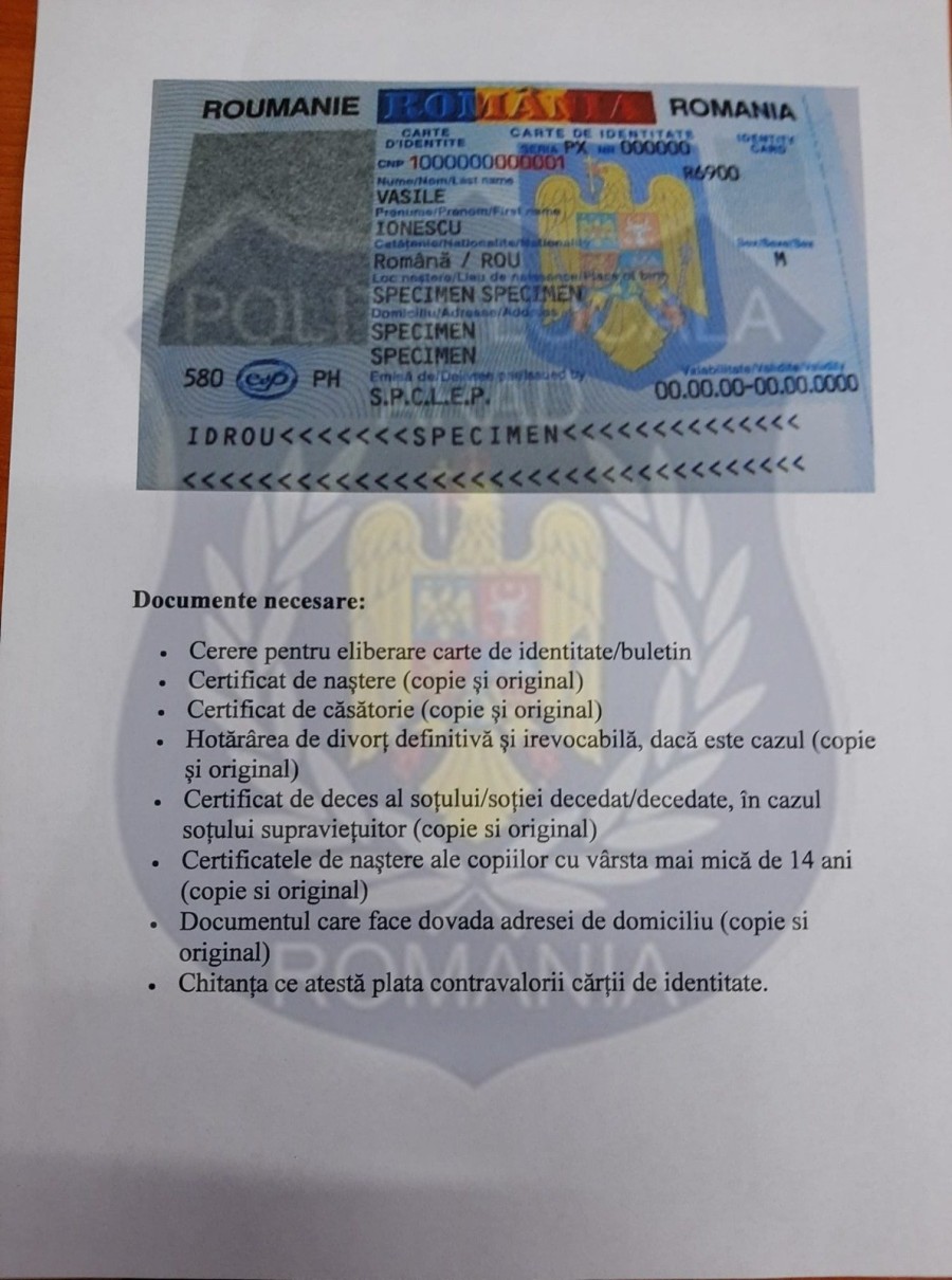 Cu ochii pe actele de identitate expirate şi minorii de peste 14 ani fără buletin