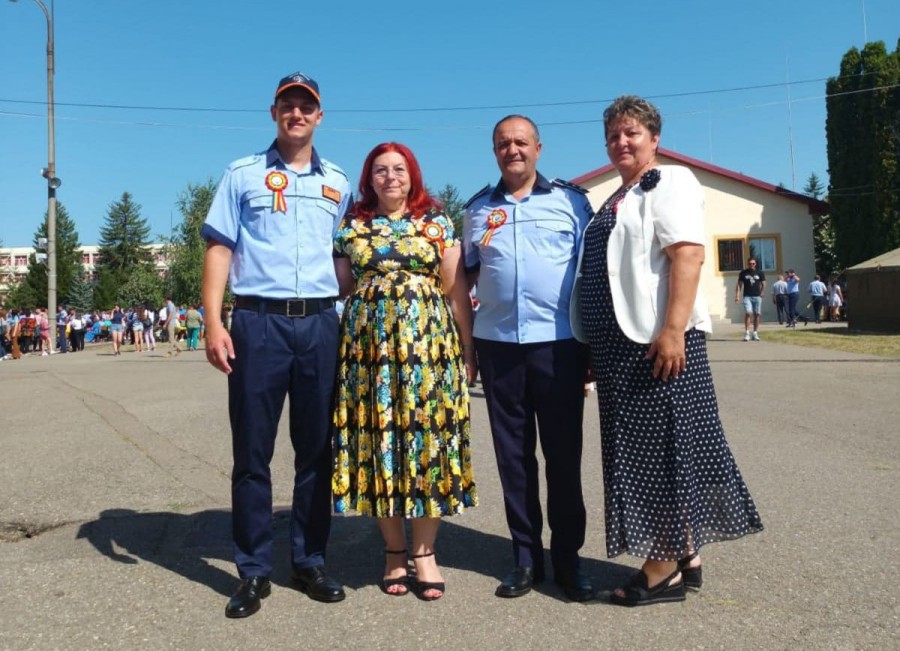 Bogdan Ghica a depus Juramantul Militar la Scoala de Agenti de la Campina