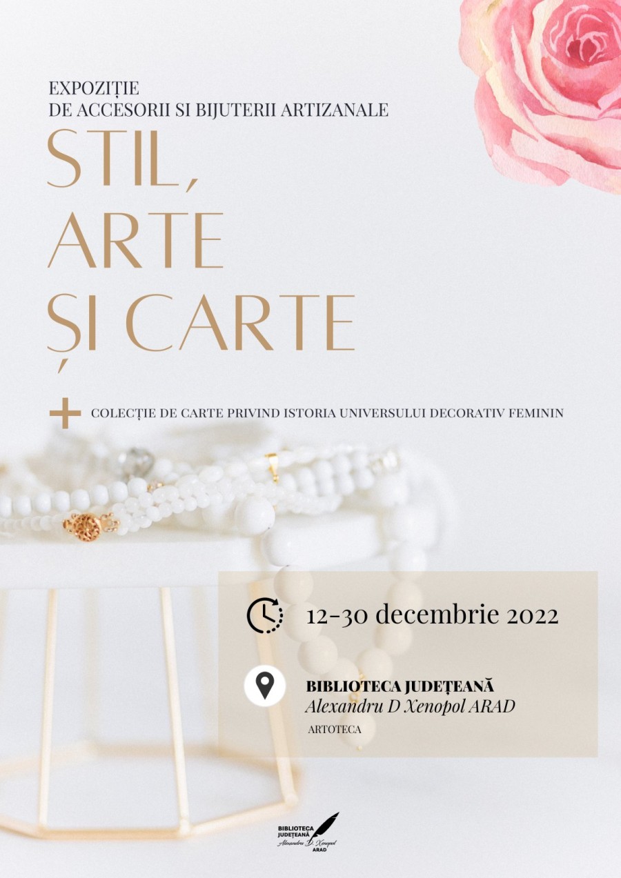 „Stil, arte și carte”, la Biblioteca arădeană