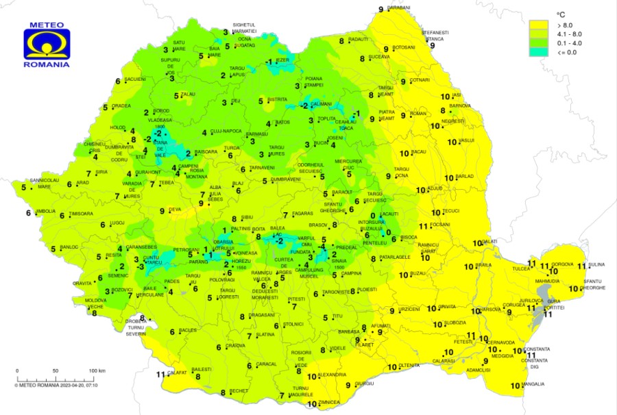 România, lovită de un ciclon mediteranean. Fenomene extreme în toată țara - HARTĂ