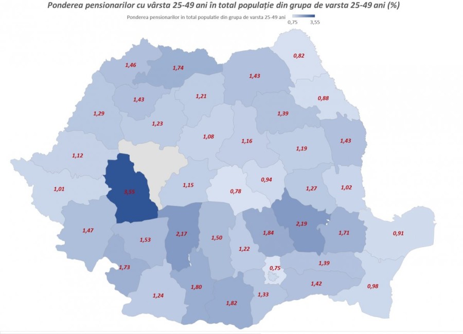 Aradul – în coada clasamentului național la capitolul tineri pensionari