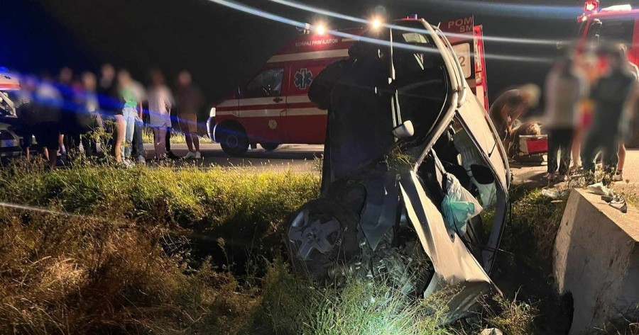 Accident rutier in care a fost implicat un autoturism în municipiul Arad, zona Gemi Center