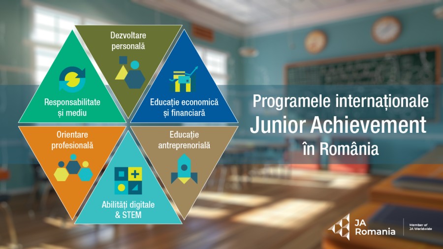 CP: Înscrieri la programele educaționale JA Romania 2024-2025