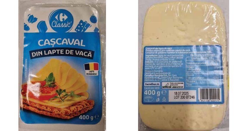 Cașcaval din lapte de vacă retras de pe piață din cauza contaminării cu Listeria monocytogenes; în ce magazine din Arad a fost comercializat