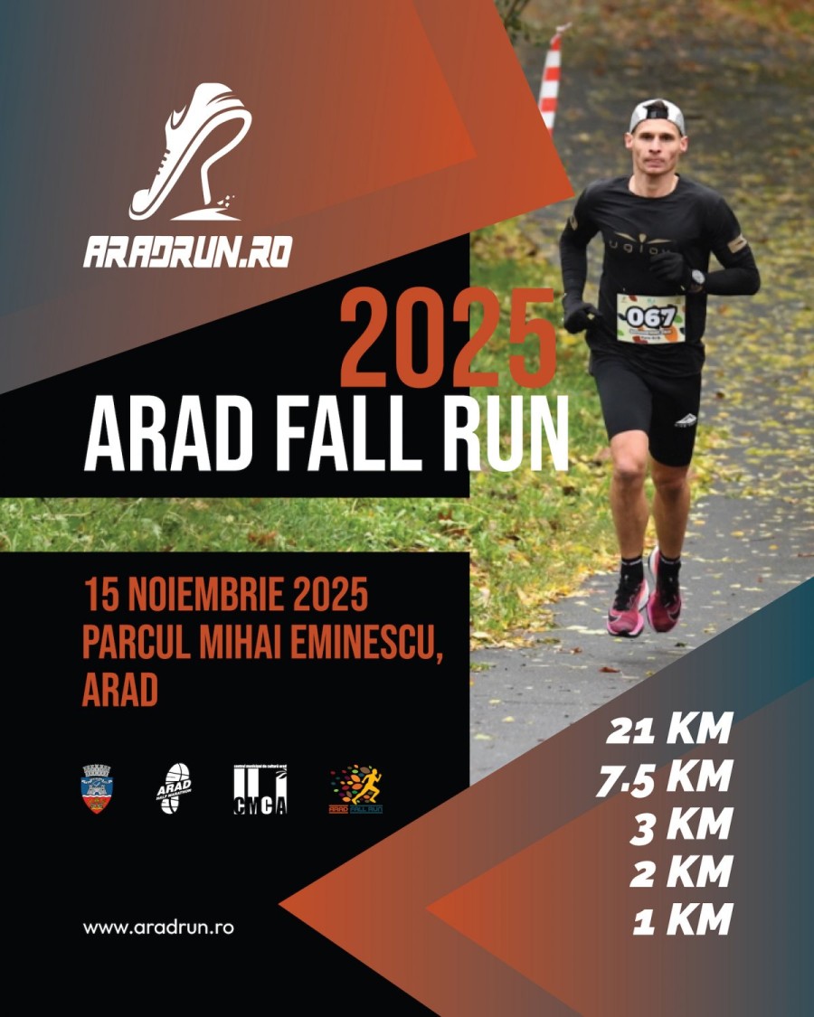 Nu rata Arad Fall Run 2025 – rezervă-ți locul la cea mai energică competiție de toamnă!