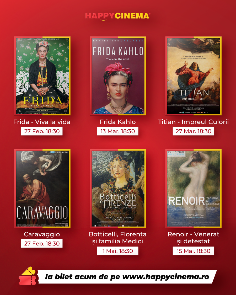 De la muzeu la marele ecran: Festivalul Filmelor de Artă la Happy Cinema Arad