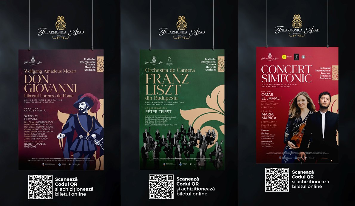 „Toamna Muzicală Arădeană” revine cu o ediție spectaculoasă: Mozart, Händel, Bach, Liszt, Bruch și Dvořák, în program